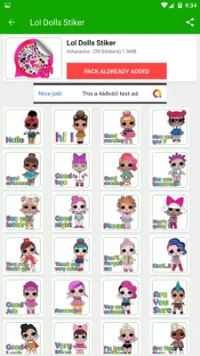 Lol Dolls Stiker Wa android App screenshot 0